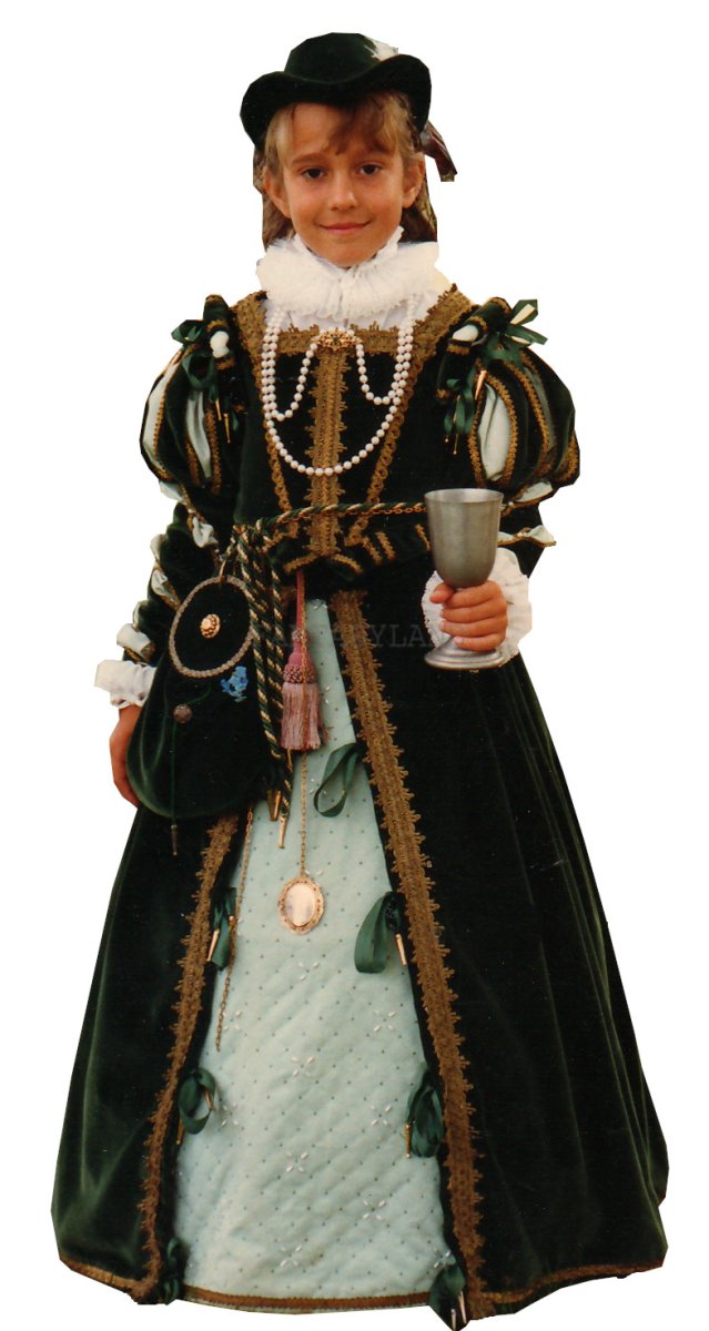 Renaissance Lady Child Costume, Size 6 - 7