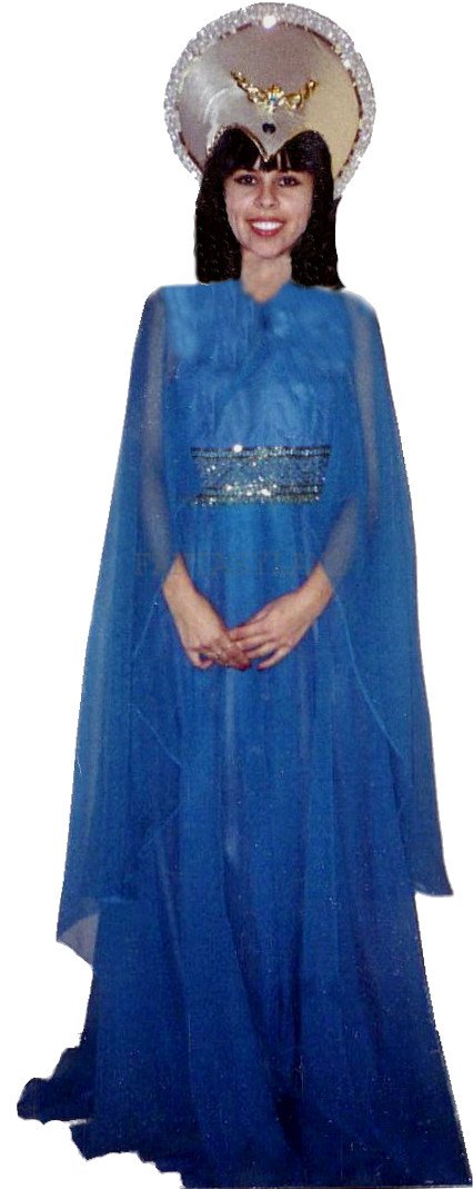 Cleopatra Teal Costume, Size Small - Click Image to Close