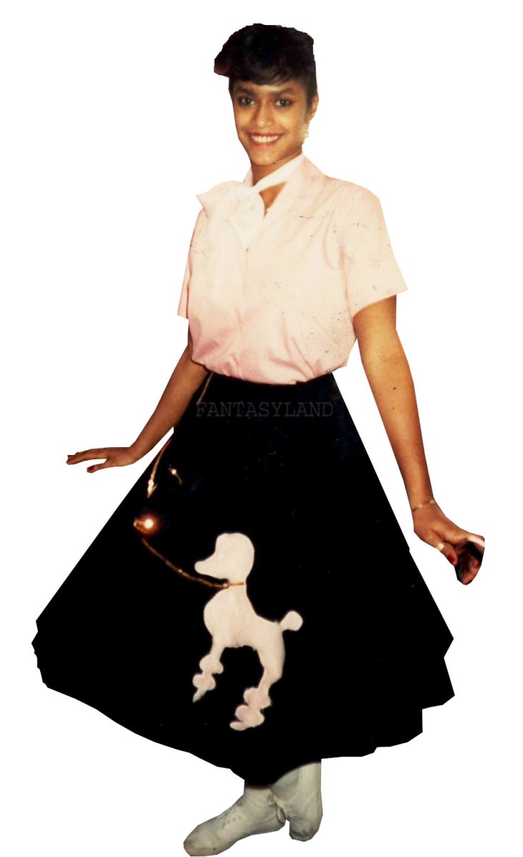 1950's Poodle Skirt Costume Black