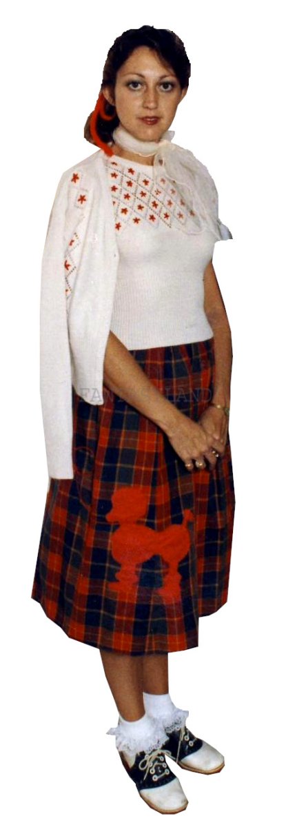 1950's Poodle Skirt Set Costume Size 3 - 5 XSM - SM