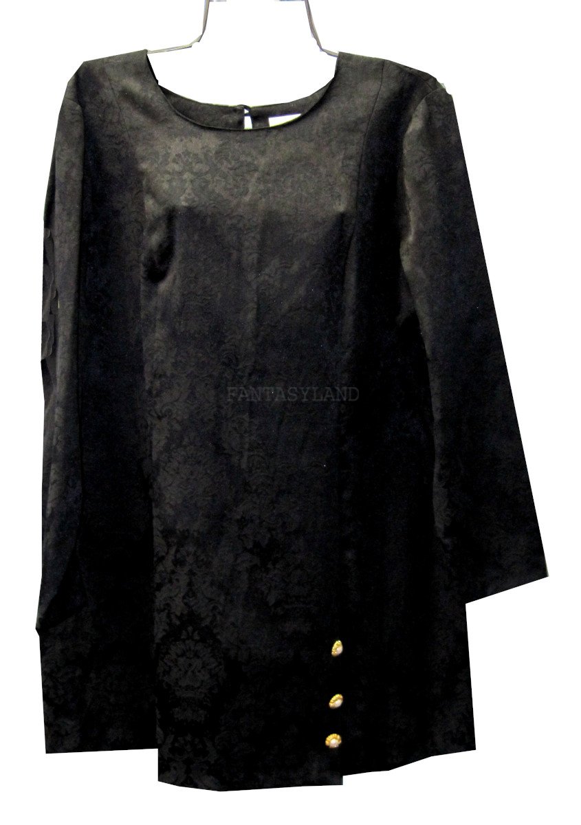 1960's Mini Black Vintage Dress, size LG - XL, sz 22
