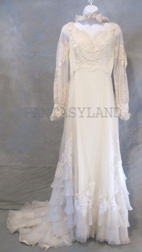 Romantic Bride Costume, Size SM 8 - Click Image to Close