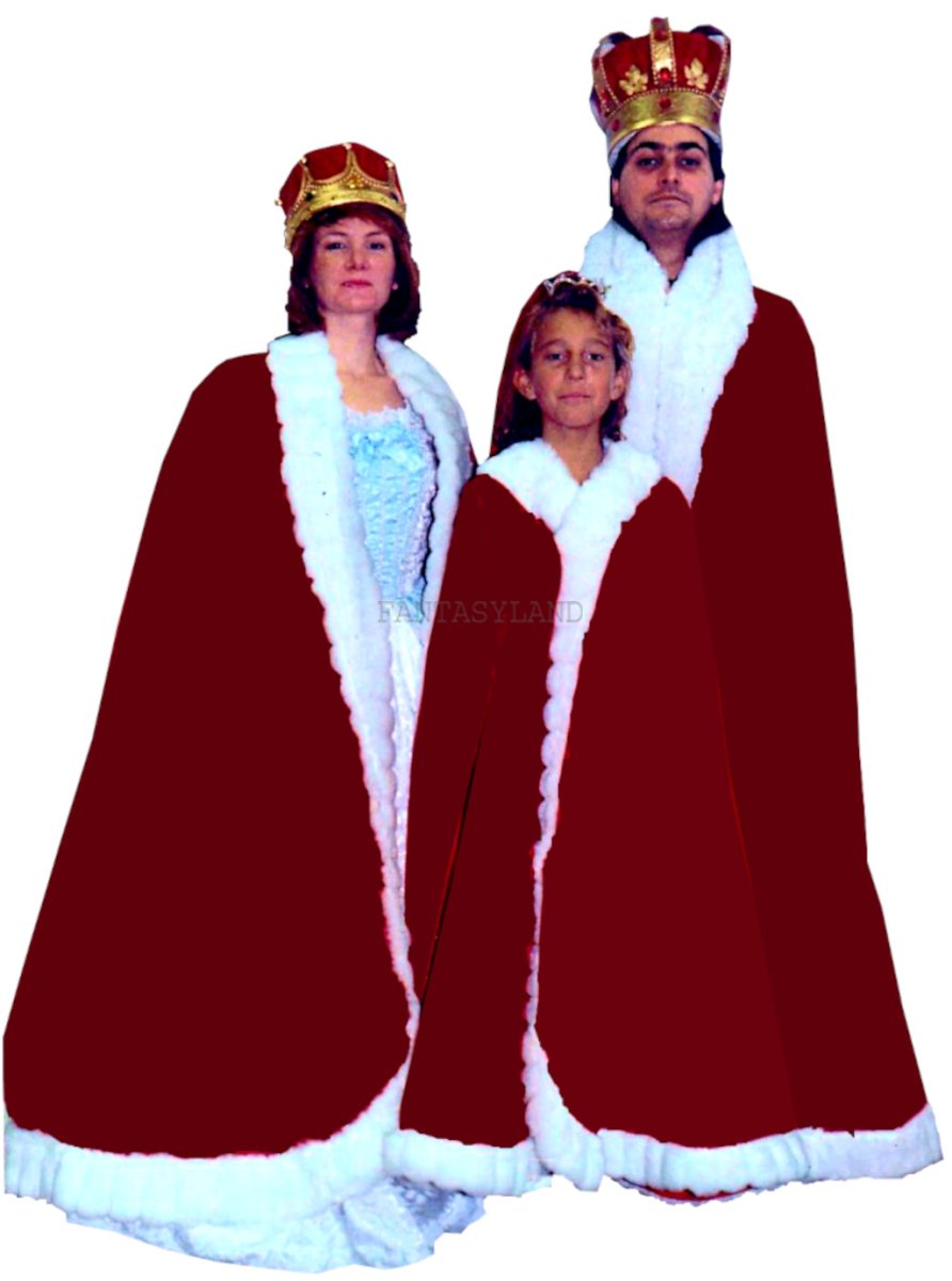 Queen Cape, Red Velvet, Size Most - Click Image to Close